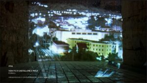 2019 VEDUTE DI CASTELLONE E MOLA FORMIA


videoproiezione in diretta e registrata, acrilico su muro e carta