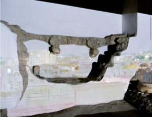 2019 VEDUTE DI CASTELLONE E MOLA 


videoproiezione in diretta e registrata, acrilico su muro e carta FORMIA
